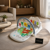 Luxury Baby Activity Play Gym Mat with Piano Keyboard & Hanging Sensory Toys – Soft Infant Tummy Time Learning Play Mat