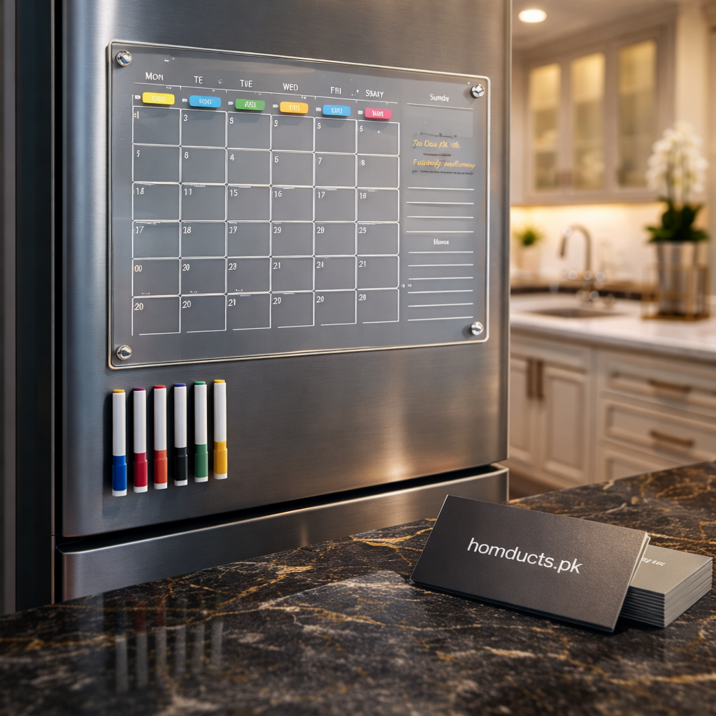 Luxury Magnetic Weekly Planner for Refrigerator – Reusable Dry Erase Monthly Planner Board with Markers