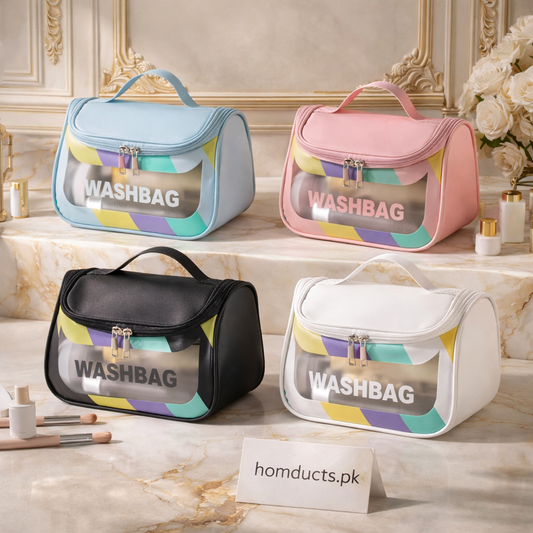 Luxury Travel Wash Bag – Waterproof Makeup & Toiletry Organizer (1 PC)