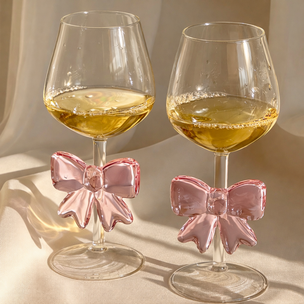 Elegant Bow Stem Glass – Luxury Crystal Design