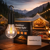 Rechargeable LED Camping Bulb Lamp – Warm Light, Portable Hanging Hook, Type-C Charging