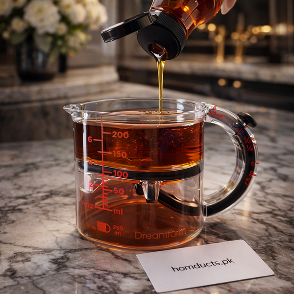 Luxury Precision Kitchen Measuring Cup with Dual Chamber Liquid Separator