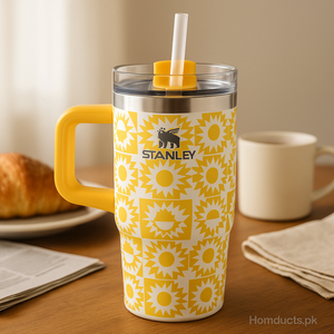 Stanley 20oz Sunburst Yellow Tumbler with Handle & Straw – Limited Edition Insulated Cup