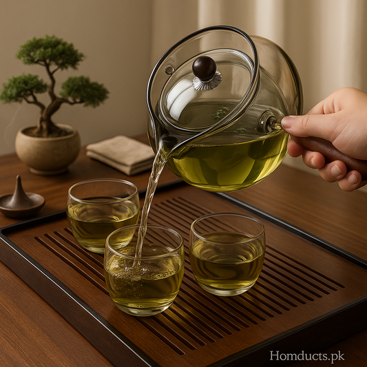 Luxury Transparent Glass Teapot – Premium Heat-Resistant Design