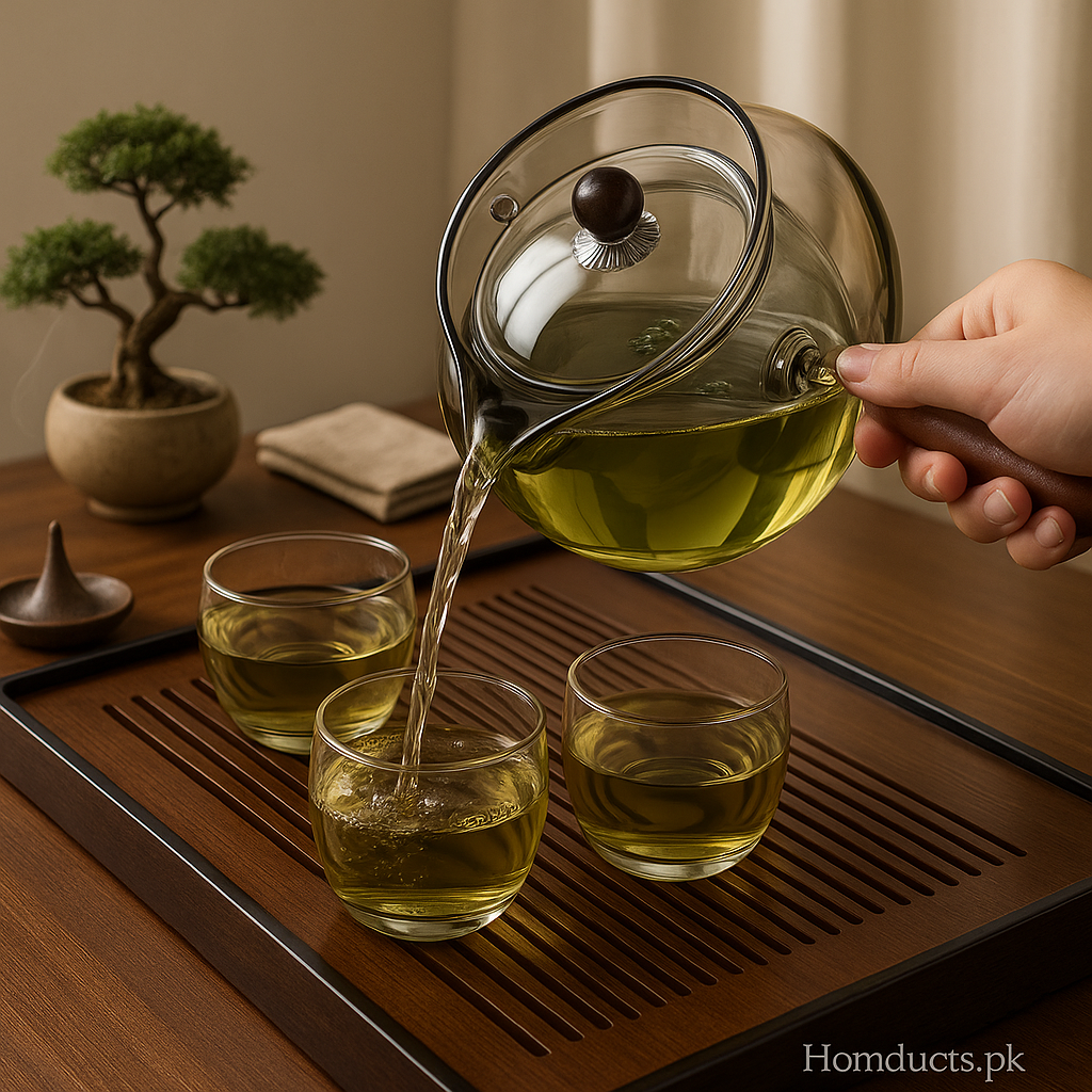 Luxury Transparent Glass Teapot – Premium Heat-Resistant Design