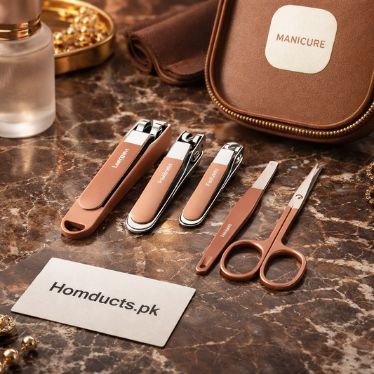 Luxury Portable Manicure & Nail Care Kit – Premium Travel Grooming Set