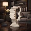 Modern Abstract Face Sculpture – Luxury Artistic Home Decor Accent