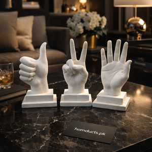 Luxury Modern Hand Gesture Sculpture Decor – 3 Piece Display Set