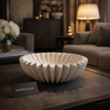 Luxury Sculpted Pleated Decorative Bowl – Modern Premium Centerpiece