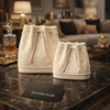 Luxury Embossed Bucket Showpiece – Elegant Decorative Accent (1 Pc)