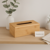 Premium Bamboo Wooden Tissue Box – Natural Finish (300g & 600g)