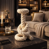 Luxury Handwoven Cotton Rope Knot Sculpture – Modern Decorative Home Accent