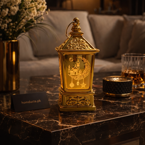 Luxury LED Islamic Ramadan Lantern – Decorative Eid Home Lamp