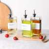 Premium Glass Oil & Vinegar Dispenser Bottle with Gold Pour Spout – 1 Pc