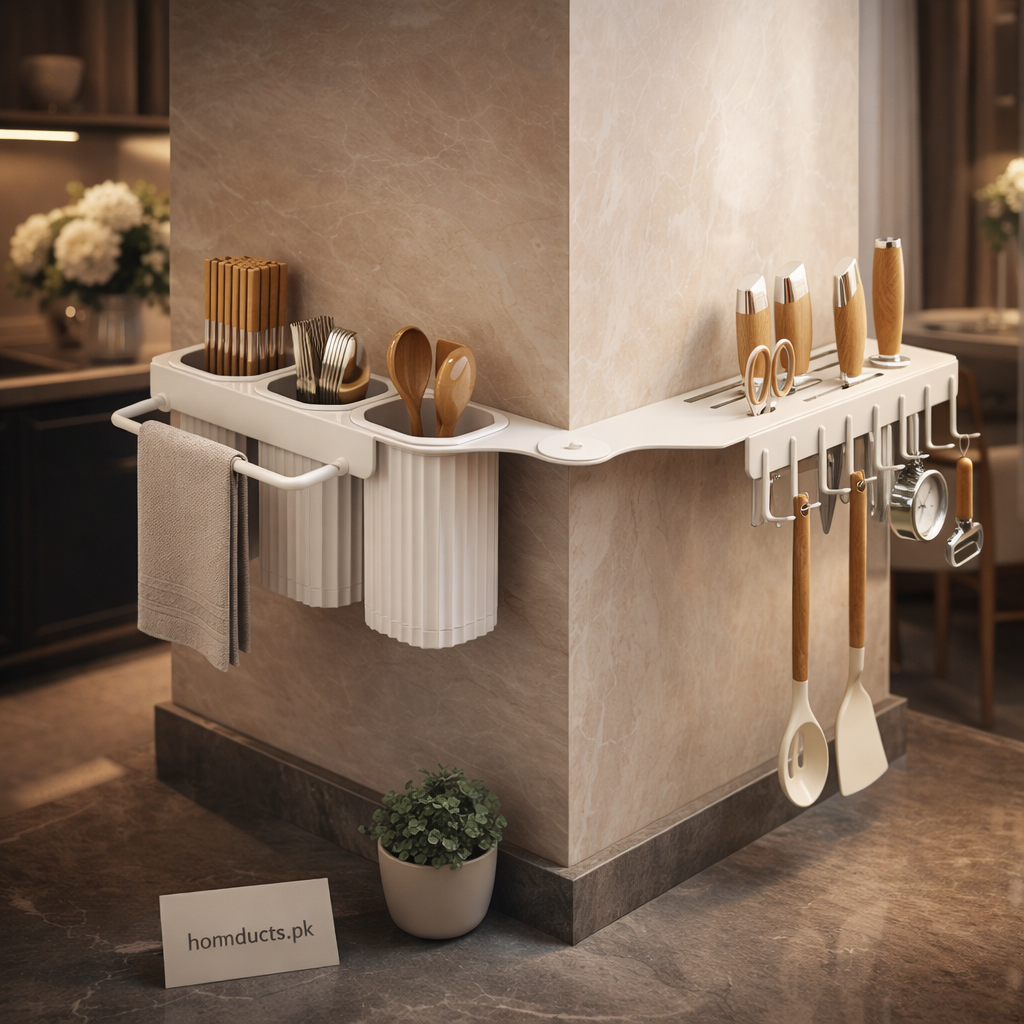 Luxury Over-the-Sink Kitchen Organizer Rack — Multi-Function Utensil & Storage Holder