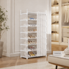 Multi-Tier Foldable Shoe & Clothes Storage Organizer with Cover