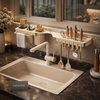 Luxury Over-the-Sink Kitchen Organizer Rack — Multi-Function Utensil & Storage Holder