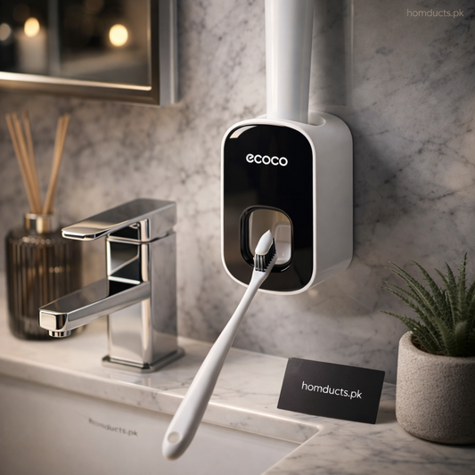 Automatic Wall Mounted Toothpaste Dispenser – Ecoco Hands-Free Toothpaste Squeezer for Bathroom