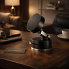 360° Magnetic Phone Holder with Auto-Tracking Rotation – Strong Magnetic Suction Mount for Desk & Tabletop Use