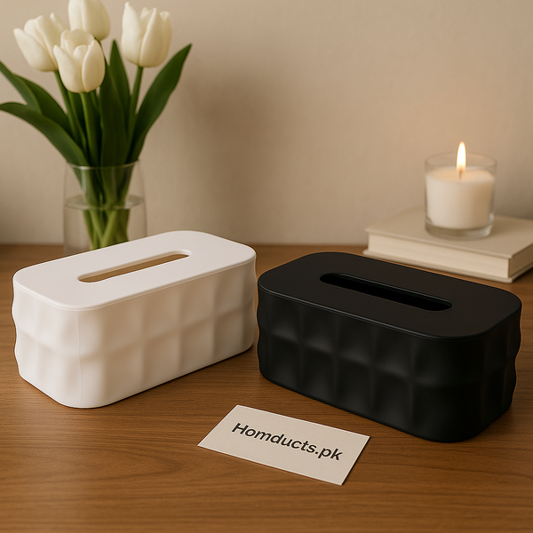 Modern Bubble Texture Tissue Box Cover – Premium Matte Finish