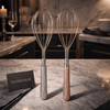 Luxury Stainless Steel Kitchen Whisk – Glitter Handle Egg & Batter Mixer (1 PC)