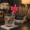 Luxury Bow Silicone Straw Cover – Cute Reusable Drink Straw Topper