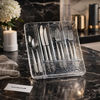Luxury Clear Cutlery Organizer Tray – Premium Drawer Storage Holder