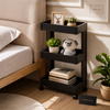 Premium Multi-Purpose 3 & 4 Tier Rolling Storage Organizer Rack for Bathroom, Kitchen, Laundry & Home Organization