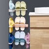 Wall Mounted Slipper Holder Rack | Self-Adhesive Bathroom & Bedroom Shoe Organizer (1 Pc)