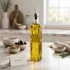 1000ml Luxury Wavy Glass Oil Dispenser Bottle with Pour Spout | Premium Olive Oil & Vinegar Bottle