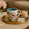 Brilliant Bloom Ceramic Mug – Luxury Floral Coffee Cup for Elegant Homes
