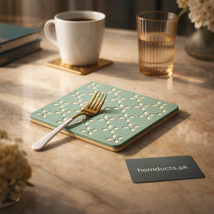Premium Heat-Resistant Silicone Trivet Mat – Decorative Kitchen & Table Protector