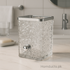Luxury Wall-Mounted Crystal Acrylic Holder – Premium Bathroom Dispenser with Chrome Finish