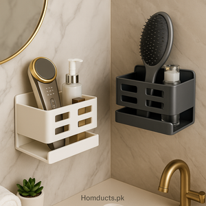Luxury Wall Corner Organizer – Multi-Purpose Bathroom & Vanity Storage Rack (1 Pc)