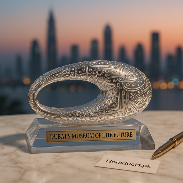 Luxury Crystal Dubai Museum Souvenir – Premium Decorative Showpiece