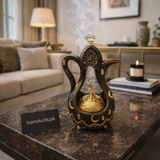 Luxury Porcelain Luban Incense Burner – Elegant Bakhoor & Oud Aroma Diffuser Décor