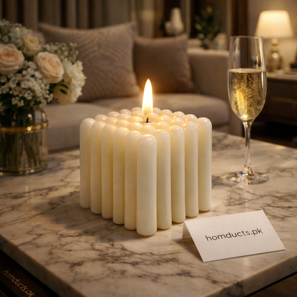 Luxury LED Bubble Cube Candle Set – Flameless Decorative Electric Candles for Home Décor & Ambient Lighting