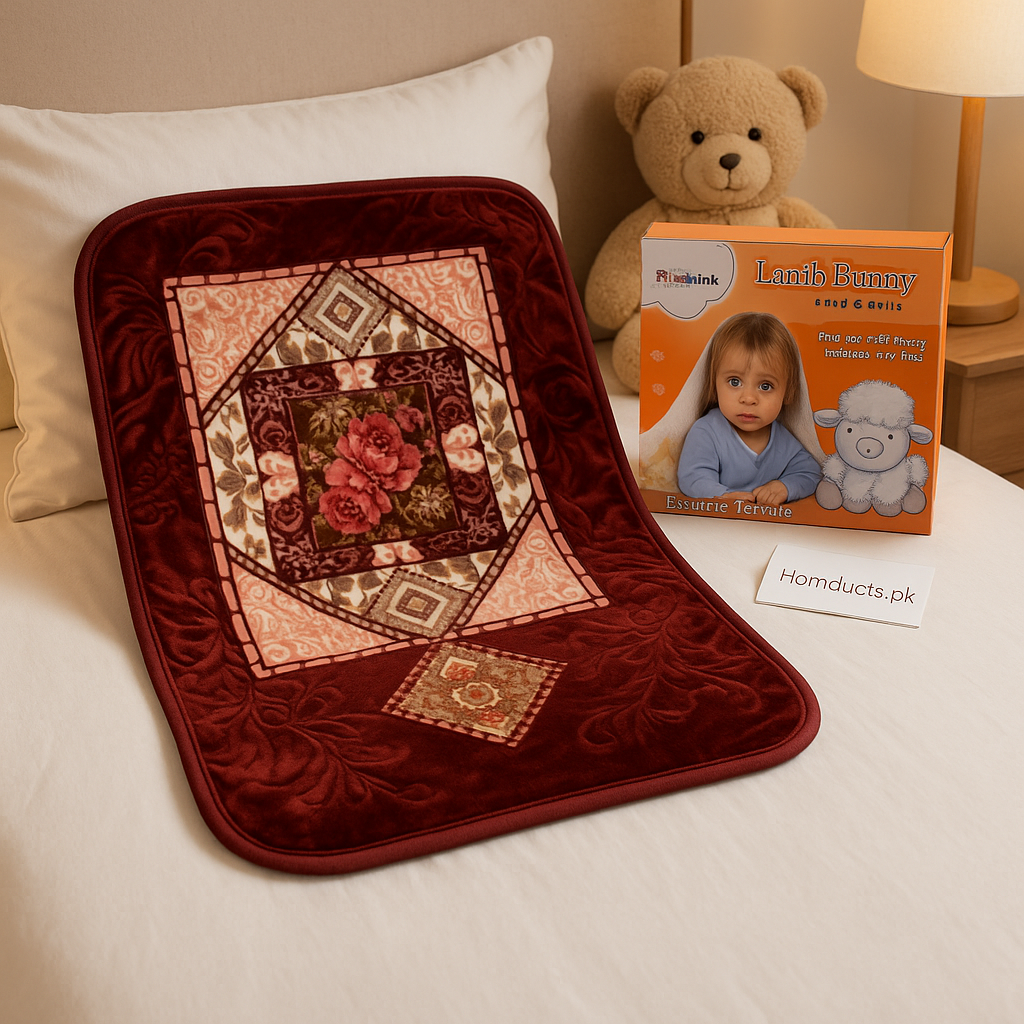 Lamb Bunny Premium Baby Blanket – Ultra Soft Winter Mink Blanket for Newborns & Infants