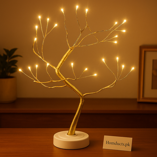 Luxury LED Bonsai Tree Lamp – Warm Fairy Light Decorative Table Lamp for Home & Bedroom Décor