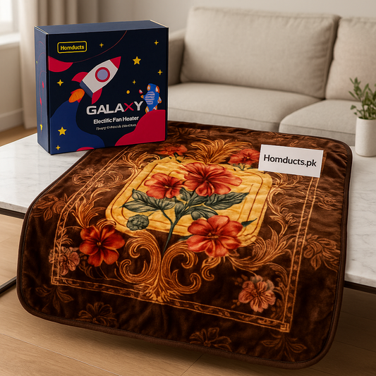Premium Floral Velvet Winter Blanket – Soft, Heavy & Ultra-Warm Comforter for Home