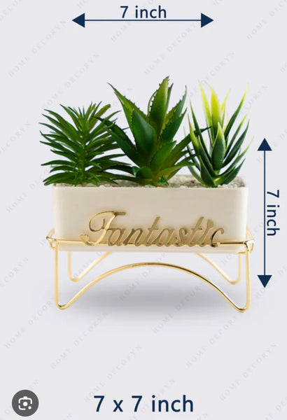 Fantastic Golden Flower Pot Stand – Premium Metal Decorative Planter Holder