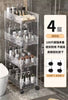 Luxury Glacier Acrylic Storage Trolley with Wheels – Bathroom and Kitchen Organizer Rack