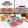 Premium Aluminum Dual Hamburger Patty Press – Heavy-Duty Burger Maker Mold