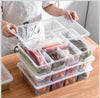 Premium 5-Compartment Food Storage Organizer Box with Lid – Multi-Section Kitchen, Fruit & Snack Organizer