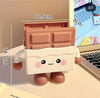 Cute Chocolate Bar Desk Organizer Pen Holder | Kawaii Desktop Storage Container for Pens, Stationery & Accessories