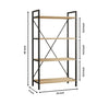 Luxury 4-Tier Industrial Storage Rack for Kitchen, Living Room & Home Organization