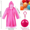 Portable Emergency Rain Poncho Ball – Reusable Waterproof Raincoat Keychain for Travel, Hiking & Outdoor Use