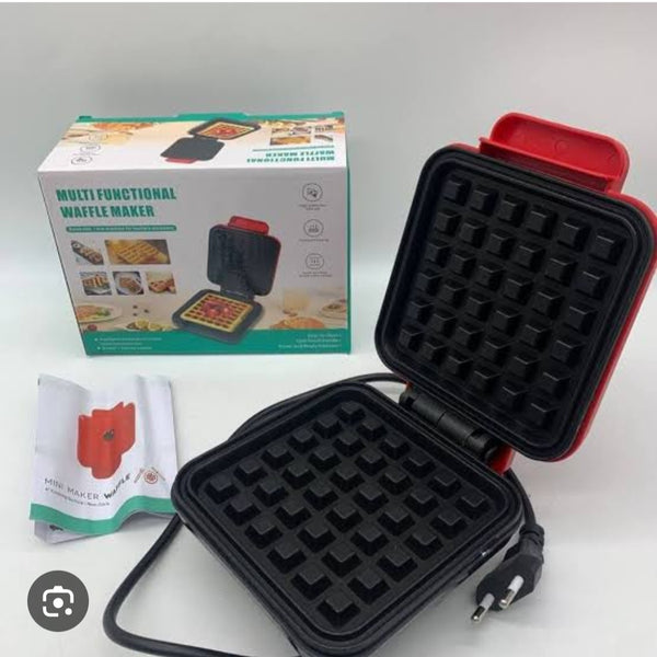 Compact Square Electric Waffle Maker
