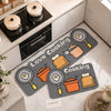 Love Cooking Printed Anti-Slip Kitchen Floor Mat – Soft, Absorbent & Washable Rug