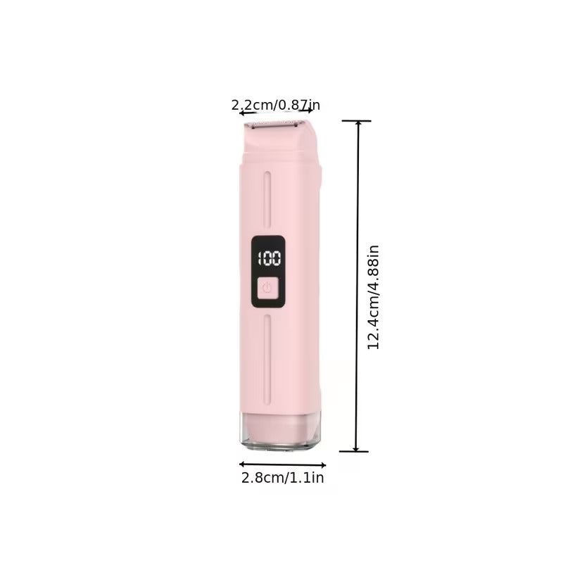 Portable Electric Leg & Body Hair Remover for Women – Rechargeable Digital Display Shaver